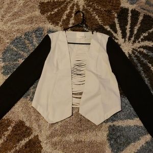 Sexy Blazer ( Black and Cream)